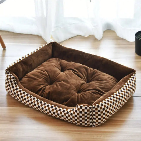 panier pour chien damier