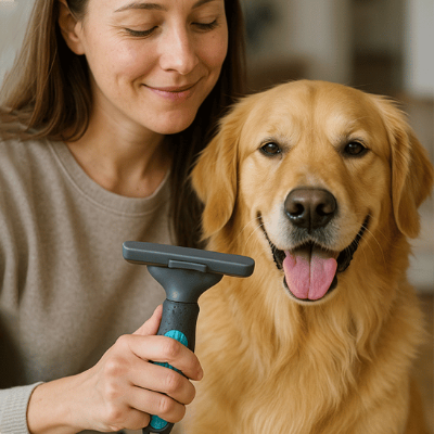 brosse pour chien antidérapante