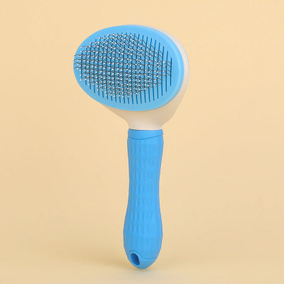 brosse pour chien bleu