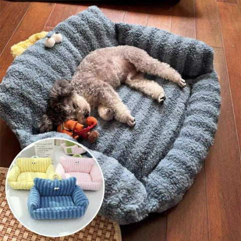 canape pour chien raye douillet
