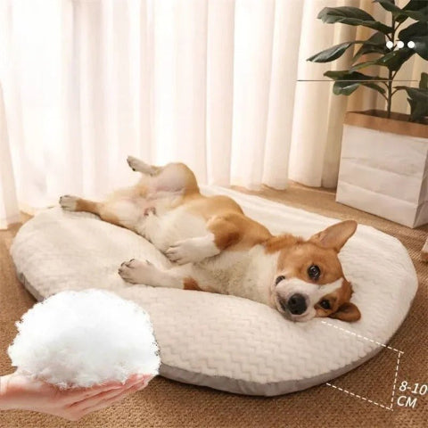 Coussin pour chien déhoussable | neige - Confort du chien