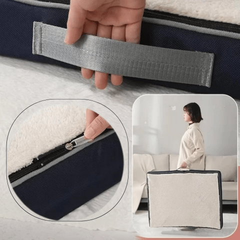 Coussin pour chien déhoussable transportable