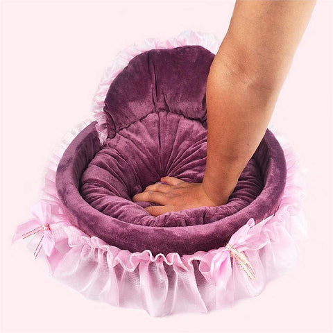 Lit Pour Chien - CuteLaceDogBed⹠- rembourré