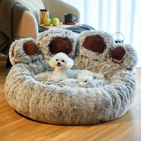 Lit pour Chien - FluffyDogBed™ - Café moelleux