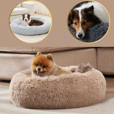 lit pour chien rond doux