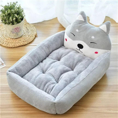panier Ă chien gris