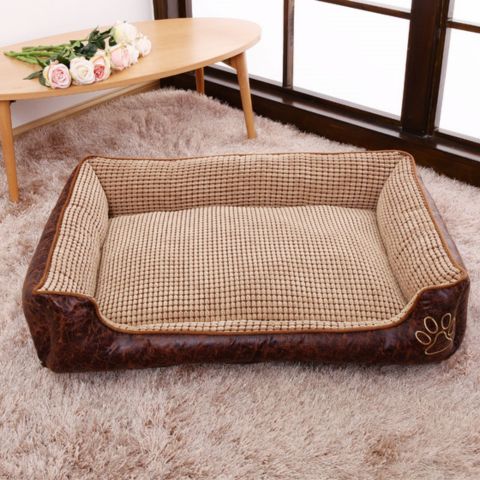 panier chien marron