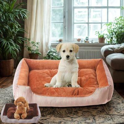 panier pour chien rayé