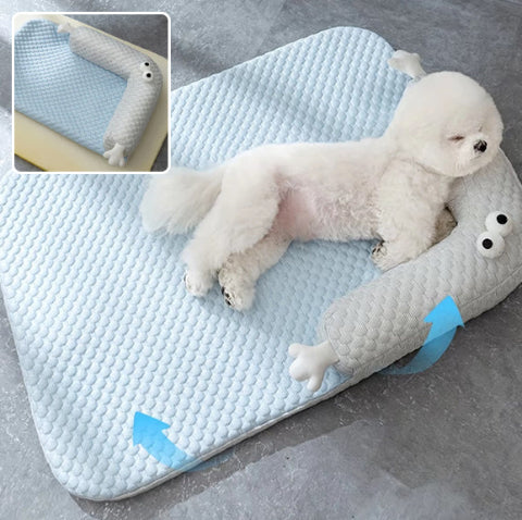 tapis chien rafraichissant maintien le cou