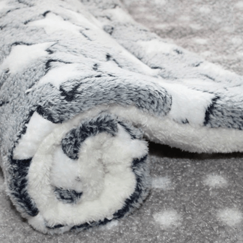 tapis pour chien doux gris