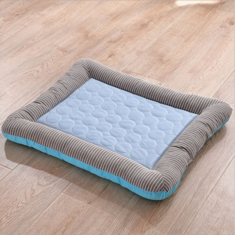 tapis rafraichissant pour chien bleu