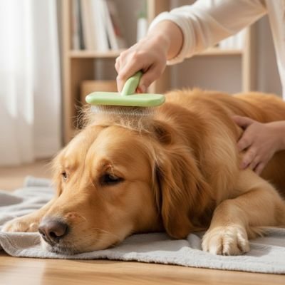 brosse pour chien attrape poil