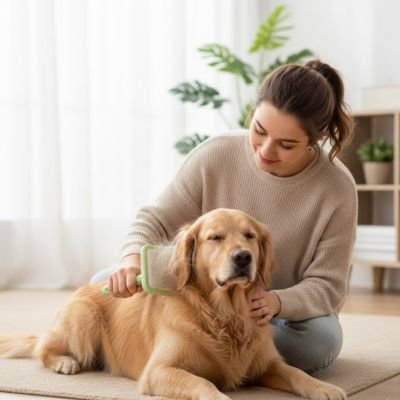 brosse pour chien attrape poil