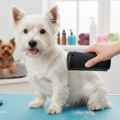brosse pour chien design