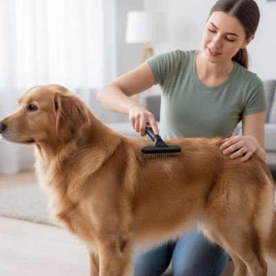 brosse pour chien facile d'utilisation 