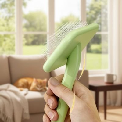 brosse pour chien poignée ergonomique