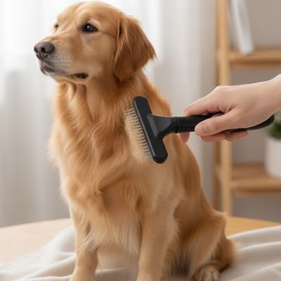 brosse pour chien à poil long 