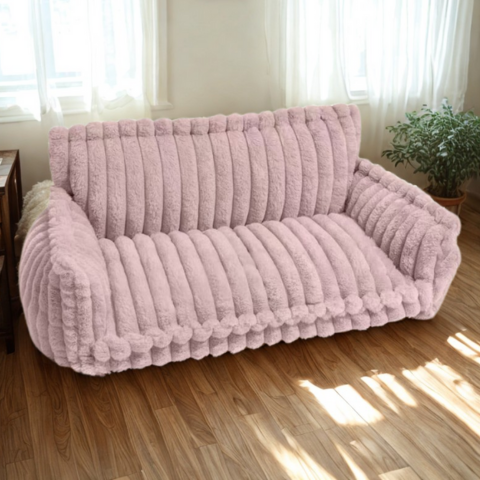 canape chien rose 