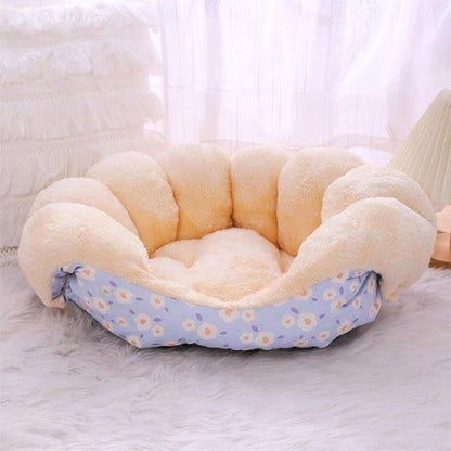 canape pour chien bleu 