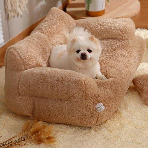canape pour chien marron 