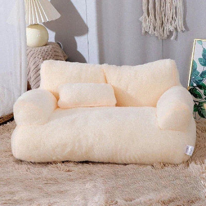 canape pour chien beige 