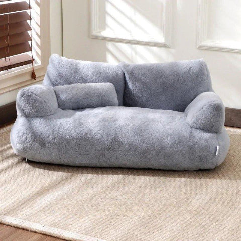 canape pour chien variante gris