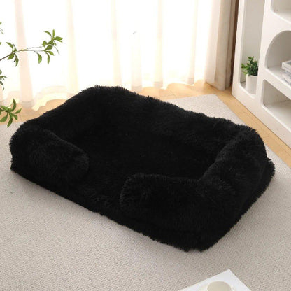 couchage pour chien noir 
