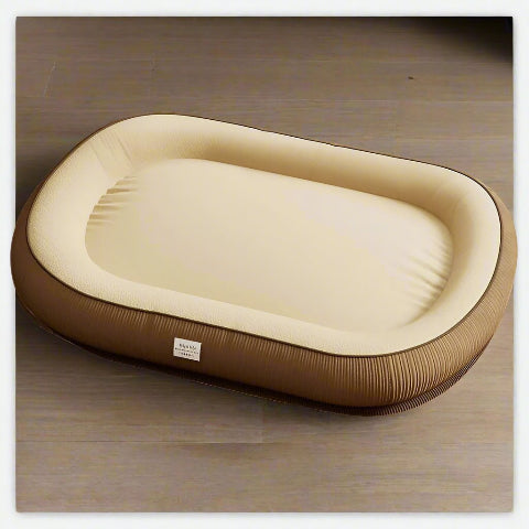 Coussin pour chien déhoussable | marron