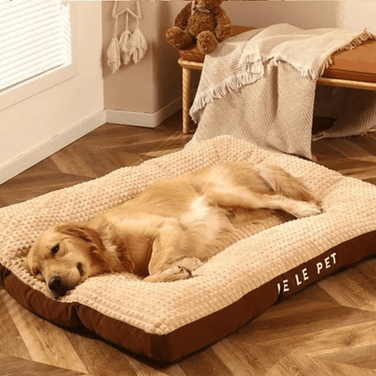 coussin pour chien déhoussable marron