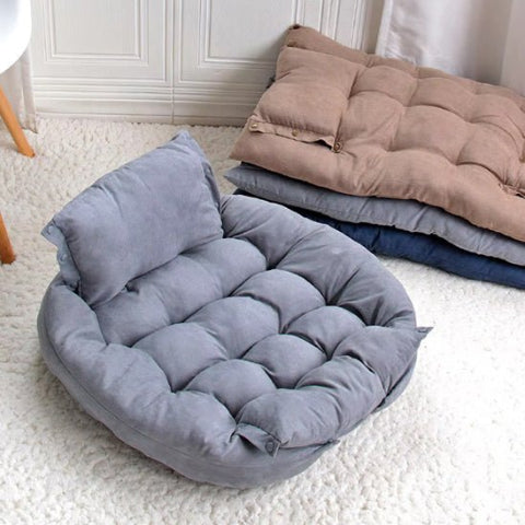 coussin pour chien gris ferme