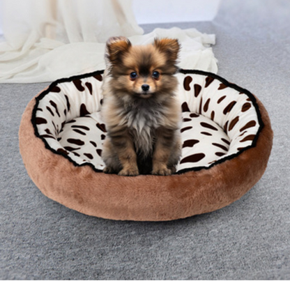 lit chien rond 
