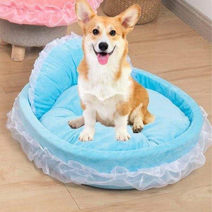 Lit Pour Chien - CuteLaceDogBed™ - Bleu - Confort du chien