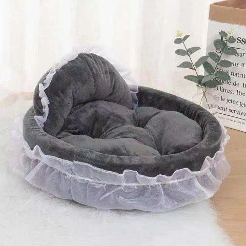 Lit Pour Chien - CuteLaceDogBed™ - Gris 