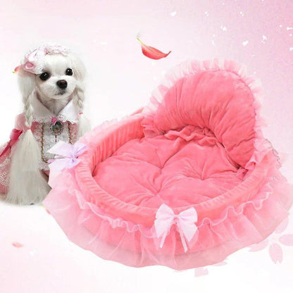 Lit Pour Chien - CuteLaceDogBed™ - Rose -