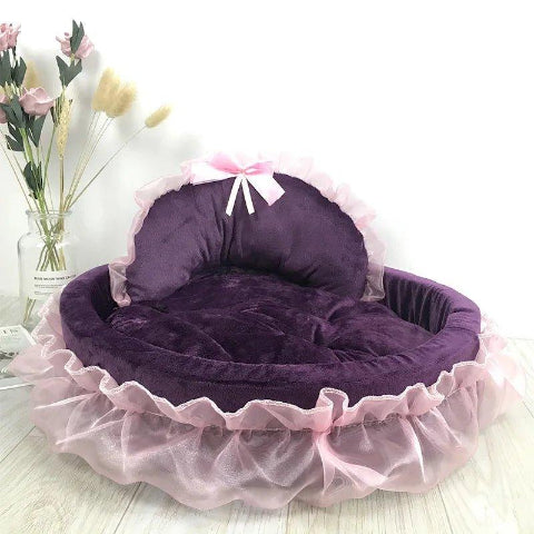 Lit Pour Chien - CuteLaceDogBed™ - Violet 