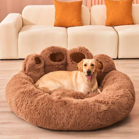 Lit pour Chien - FluffyDogBed™ - marron