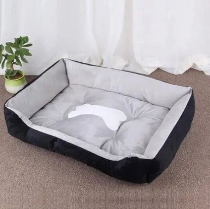 lit pour chien os noir 