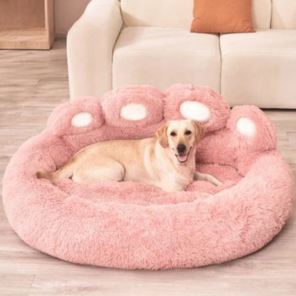 lit pour chien en forme de patte