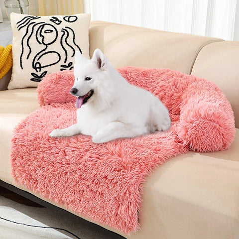 Lit pour chien rose douillet