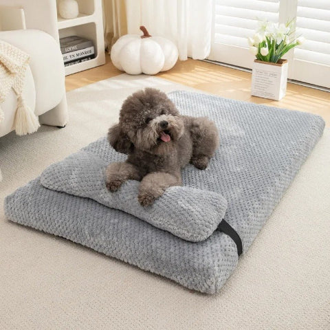 Matelas pour chien gris