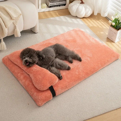 Matelas pour chien rose