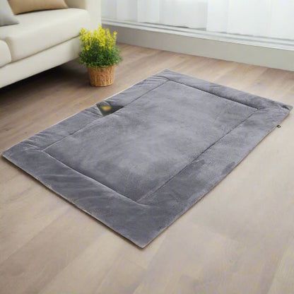 Tapis pour chien gris