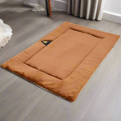 Tapis pour chien marron