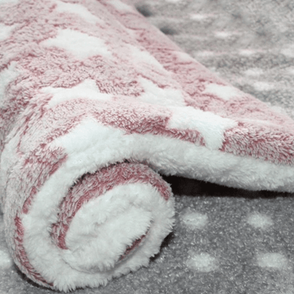 tapis pour chien rose 