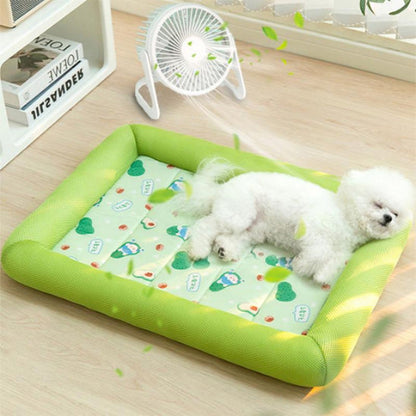 tapis rafraichissant pour chien vert 